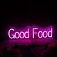 Good Food LED-Neonschild für Restaurant und Küche