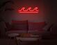 Meereswellen LED-Neonschild für Wohnzimmer Schlafzimmer