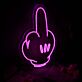 Mittelfinger Handgeste LED-Neonschild für Bar Club