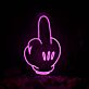 Mittelfinger Handgeste LED-Neonschild für Bar Club