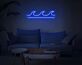 Meereswellen LED-Neonschild für Wohnzimmer Schlafzimmer