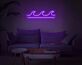 Meereswellen LED-Neonschild für Wohnzimmer Schlafzimmer