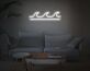 Meereswellen LED-Neonschild für Wohnzimmer Schlafzimmer
