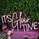 IT'S Glow TIME LED-Neonschild für Bar Club