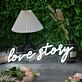 love story LED-Neonschild für Hochzeit und Wohnzimmer