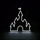 Schloss Silhouette LED-Neonschild für Kinderzimmer Wohnzimmer