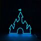 Schloss Silhouette LED-Neonschild für Kinderzimmer Wohnzimmer