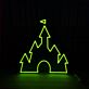 Schloss Silhouette LED-Neonschild für Kinderzimmer Wohnzimmer