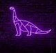 Geometrisches Dinosaurier Neon LED Neonschild