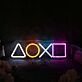 PlayStation Controller Symbole LED-Neonschild für Gamingzimmer Wohnzimmer
