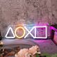 PlayStation Controller Symbole LED-Neonschild für Gamingzimmer Wohnzimmer