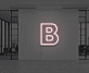 Großbuchstabe B LED Neonschild für Büro und Arbeitsplatz