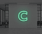 Buchstabe C LED Neonschild für Büro und Geschäft