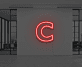Buchstabe C LED Neonschild für Büro und Geschäft