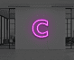 Buchstabe C LED Neonschild für Büro und Geschäft