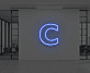 Buchstabe C LED Neonschild für Büro und Geschäft