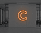 Buchstabe C LED Neonschild für Büro und Geschäft