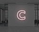 Buchstabe C LED Neonschild für Büro und Geschäft