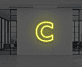 Buchstabe C LED Neonschild für Büro und Geschäft