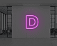 D LED-Neonschild als moderne Wanddekoration