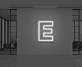 Buchstabe E LED Neonschild für Büro und Wohnzimmer