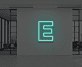 Buchstabe E LED Neonschild für Büro und Wohnzimmer