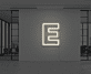 Buchstabe E LED Neonschild für Büro und Wohnzimmer