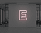 Buchstabe E LED Neonschild für Büro und Wohnzimmer