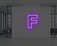 Buchstabe F LED Neonschild für Büro und Arbeitsplatz