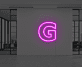 Buchstabe G LED Neonschild für Büro und Arbeitsplatz