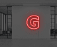 Buchstabe G LED Neonschild für Büro und Arbeitsplatz