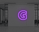 Buchstabe G LED Neonschild für Büro und Arbeitsplatz