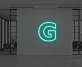 Buchstabe G LED Neonschild für Büro und Arbeitsplatz