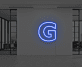 Buchstabe G LED Neonschild für Büro und Arbeitsplatz