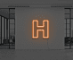Buchstabe H LED Neonschild für Büro und Empfangsbereich