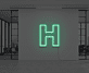 Buchstabe H LED Neonschild für Büro und Empfangsbereich