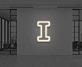 Buchstabe I LED Neonschild für Büro und Wohnzimmer