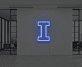 Buchstabe I LED Neonschild für Büro und Wohnzimmer