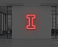 Buchstabe I LED Neonschild für Büro und Wohnzimmer