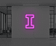 Buchstabe I LED Neonschild für Büro und Wohnzimmer