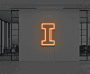 Buchstabe I LED Neonschild für Büro und Wohnzimmer