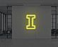 Buchstabe I LED Neonschild für Büro und Wohnzimmer