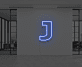 Buchstabe J LED Neonschild für Büro und Wohnzimmer