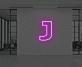 Buchstabe J LED Neonschild für Büro und Wohnzimmer