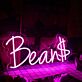Bean$ LED Neonschild für Café und Coffee Shop