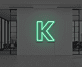 Buchstabe K LED Neonschild für Büro und Wohnzimmer