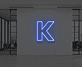 Buchstabe K LED Neonschild für Büro und Wohnzimmer
