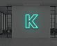 Buchstabe K LED Neonschild für Büro und Wohnzimmer