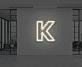 Buchstabe K LED Neonschild für Büro und Wohnzimmer
