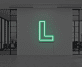 L LED-Neonschild Büro Arbeitszimmer